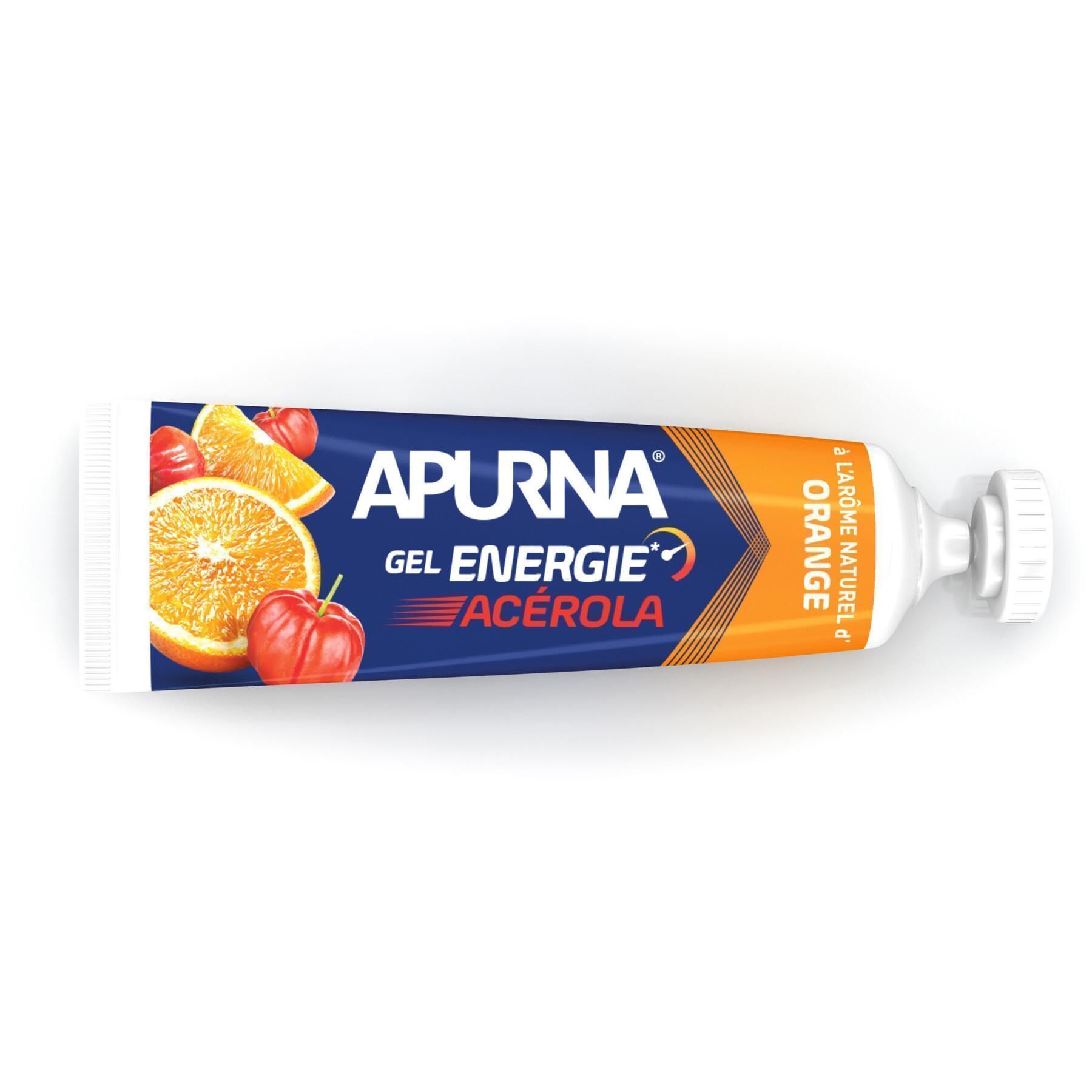 Confezione da 25 gel Apurna Energie acerola orange - 35g