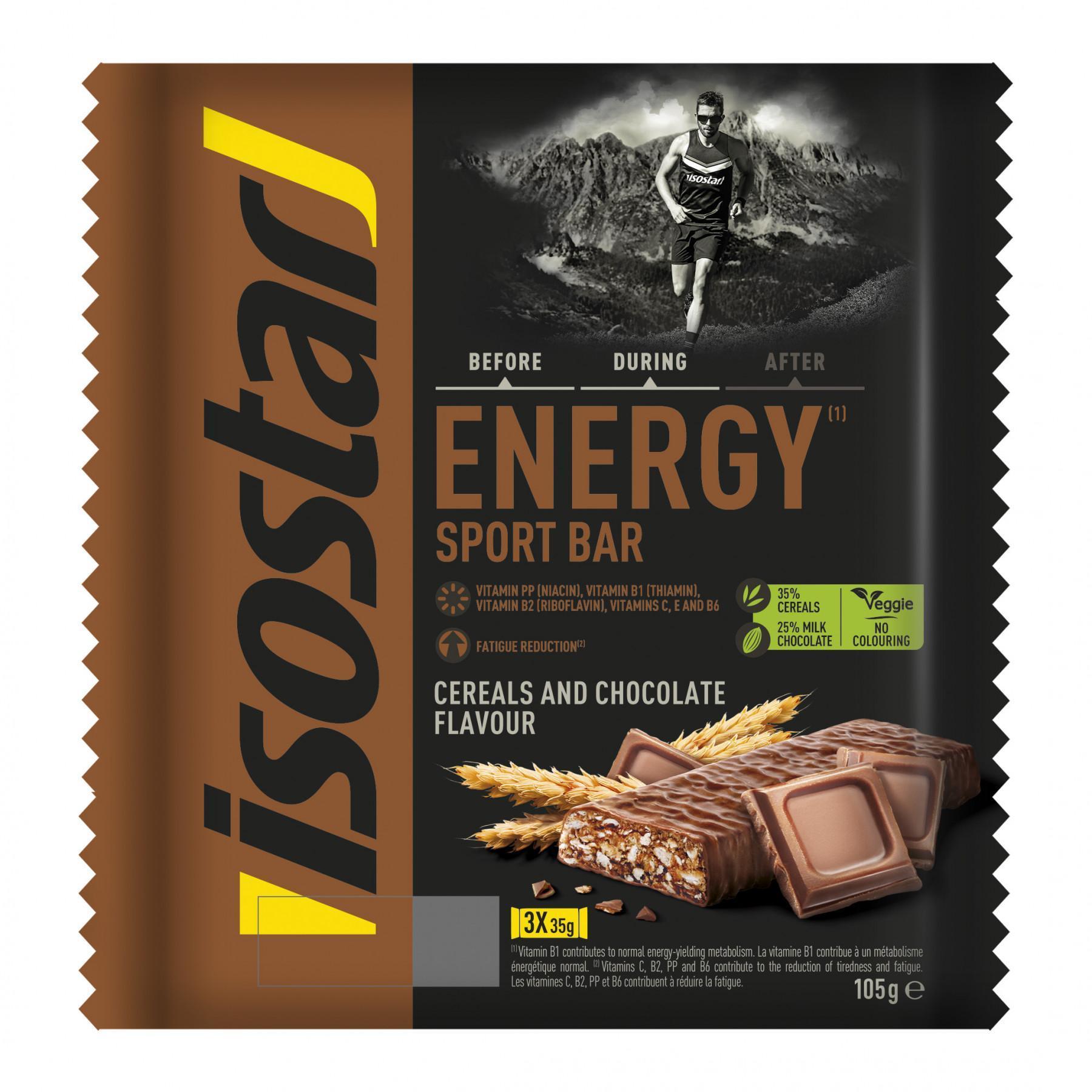 Bar Isostar Energy Chocolate 3 x 40g (20 boîtes) 