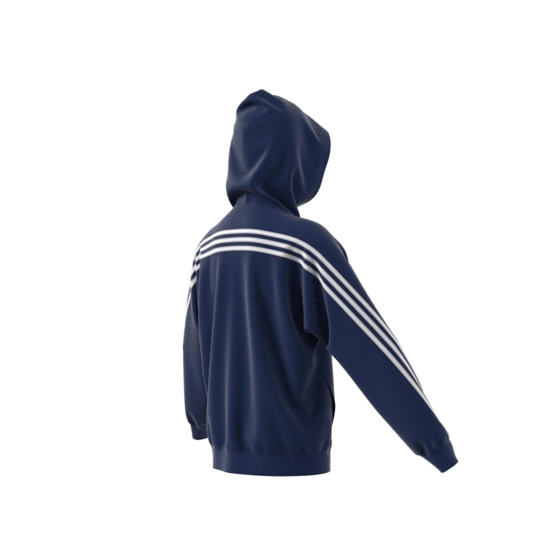 Sweatshirt felpa con cappuccio per bambini adidas Future Icons 3-Stripes