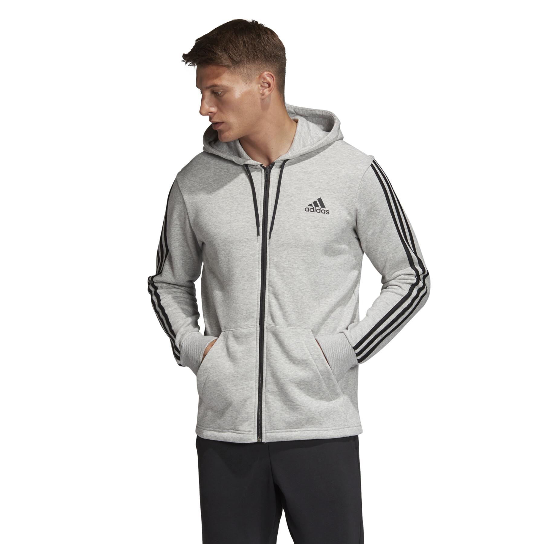 Giacca con cappuccio adidas Must Haves 3-Stripes French Terry