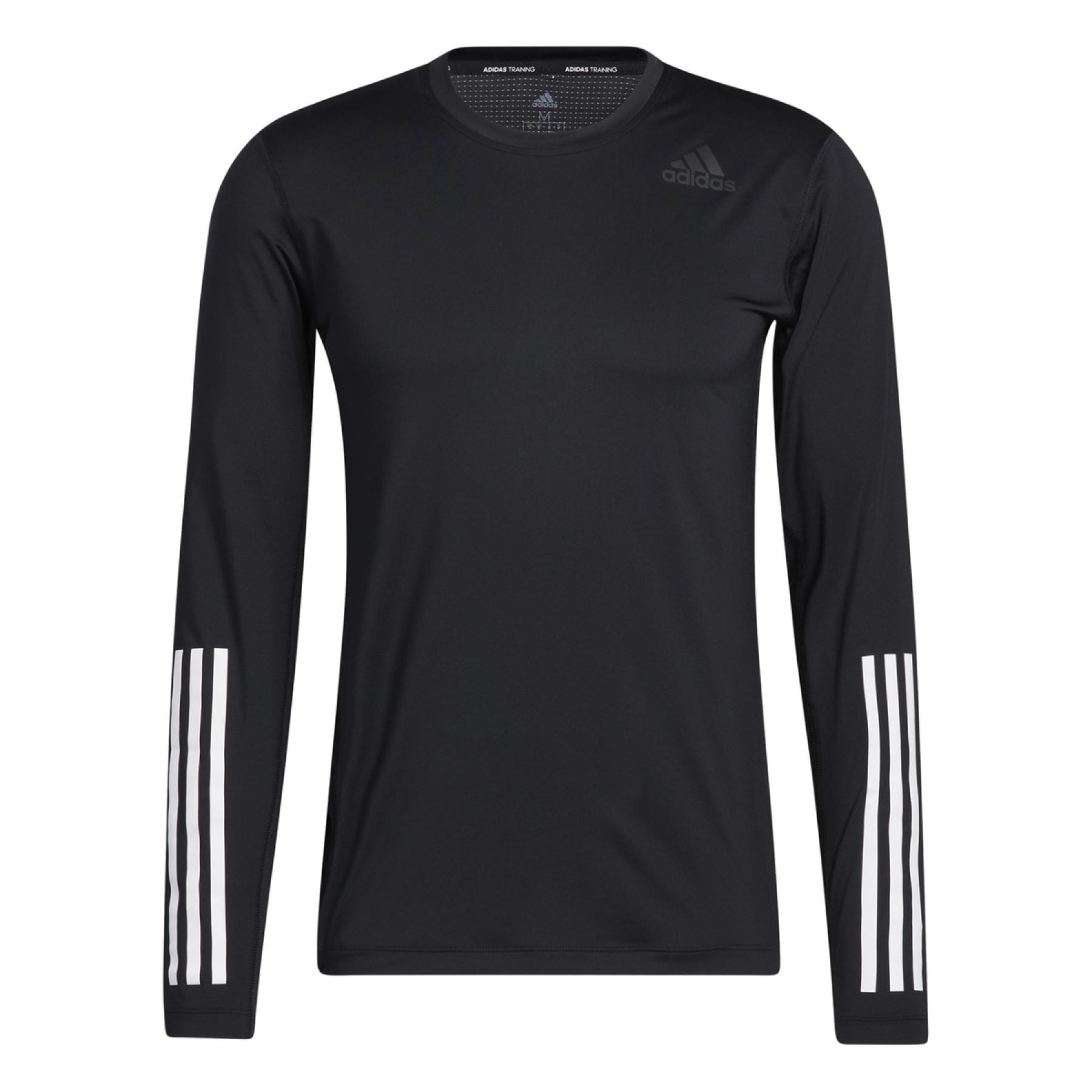 Maglietta a manica lunga adidas Techfit 3-Bandes Fitted
