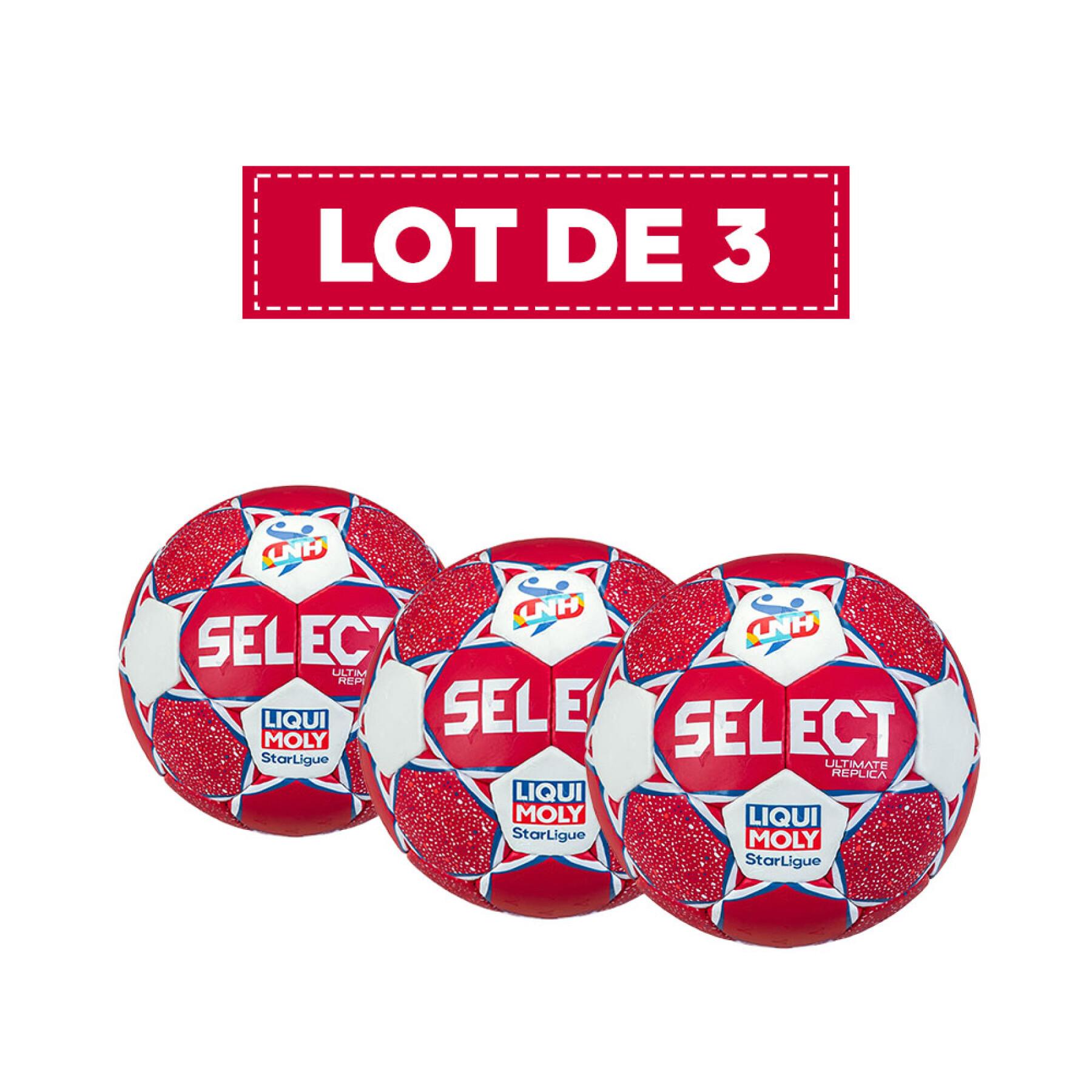 Set di 3 palloni da gioco Select Ultimate Replica LNH