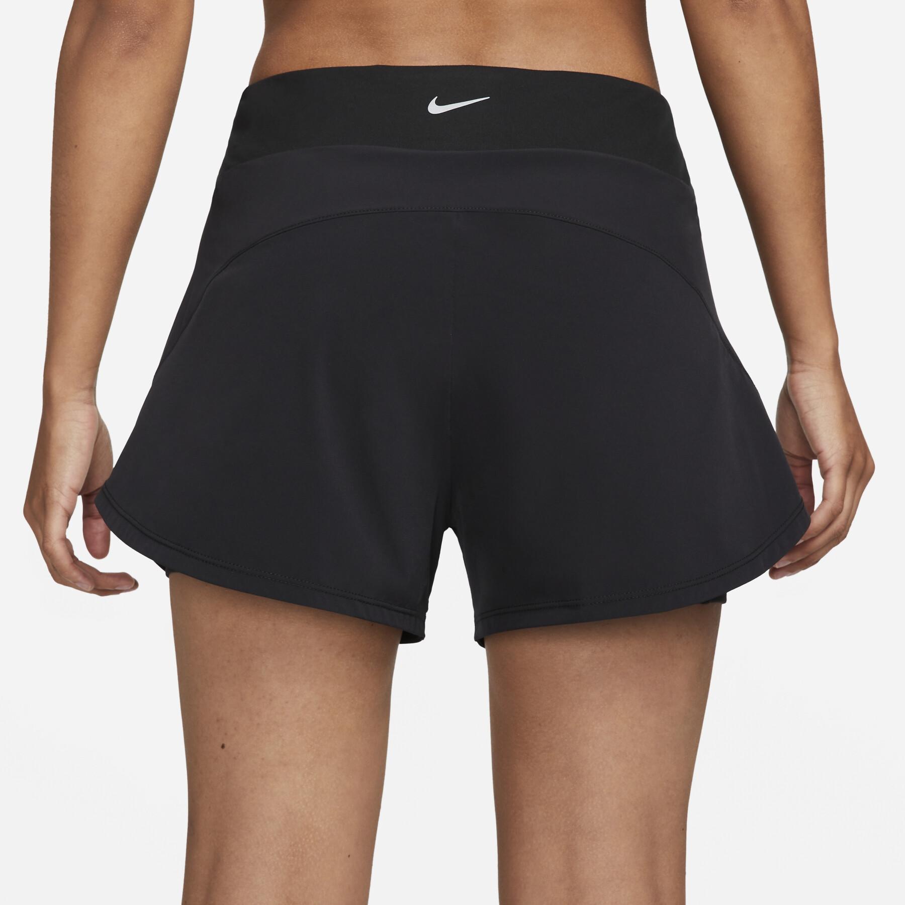 Pantaloncini 2 in 1 da donna Nike Bliss Dri-Fit MR 3 "