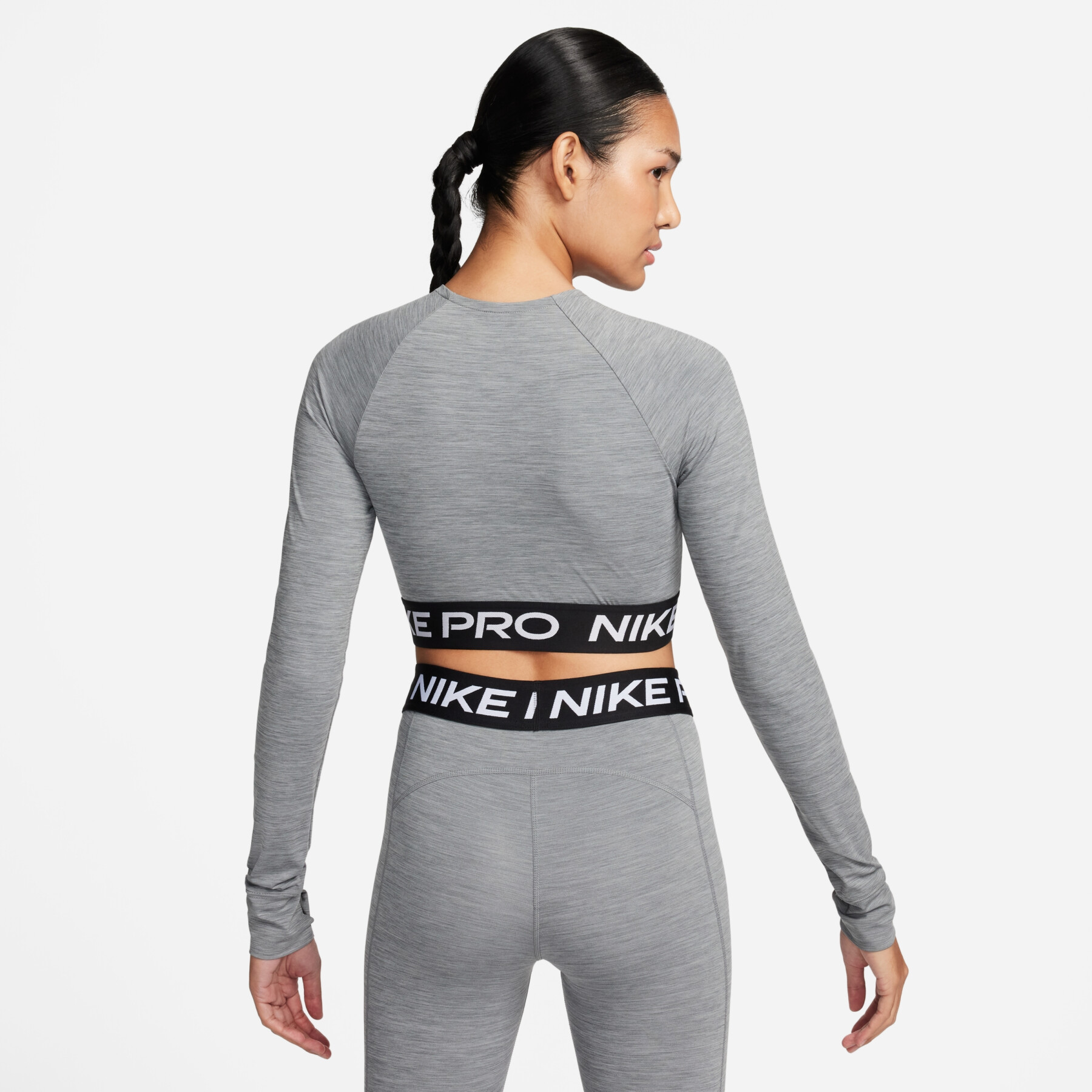 Maglia crop donna a maniche lunghe Nike Pro 365