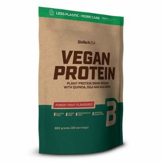 Confezione da 10 sacchetti di proteine vegane Biotech USA - Frutti di bosco - 500g