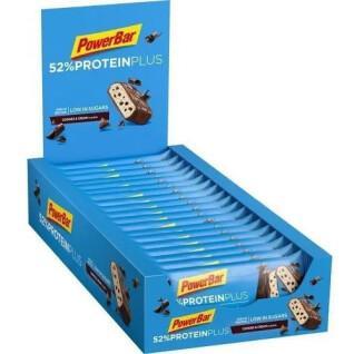 Confezione da 20 barrette PowerBar 52% ProteinPlus Low Sugar Cookies & Cream
