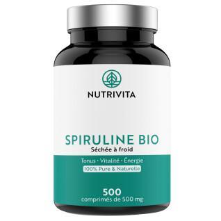 Integratore alimentare di Spirulina biologica - 500 compresse Nutrivita