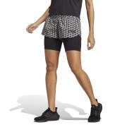 Pantaloncini da donna 2 in 1 adidas Marimekko Icons 3 Bar Logo