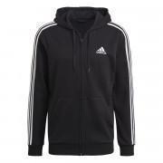 Giacca con cappuccio adidas Essentials French Terry 3-Bandes Full-Zip