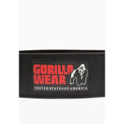Cintura di sollevamento in pelle imbottita Gorilla Wear 4"